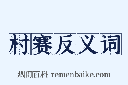 村赛反义词是什么意思的图片
